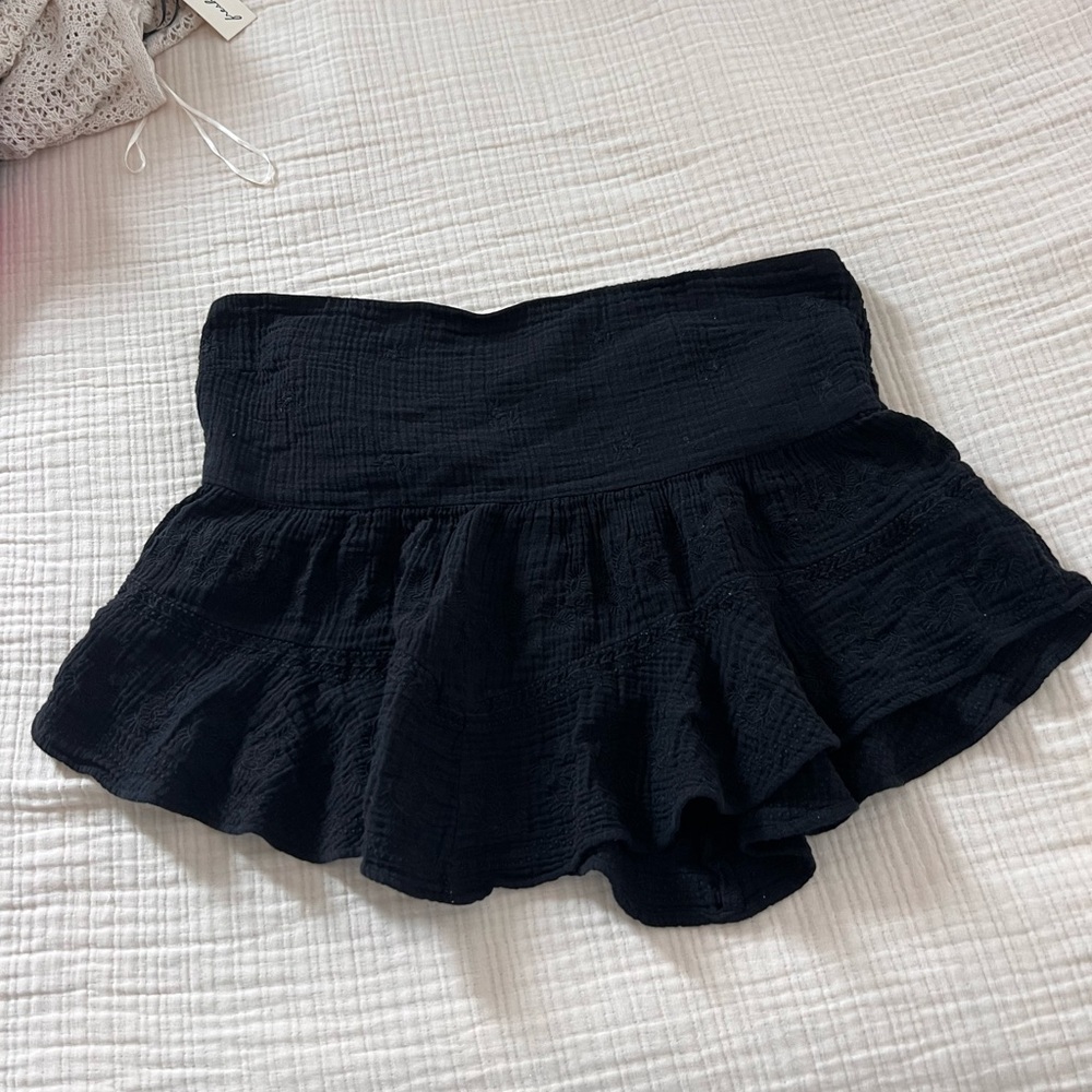 Black Textured tube top